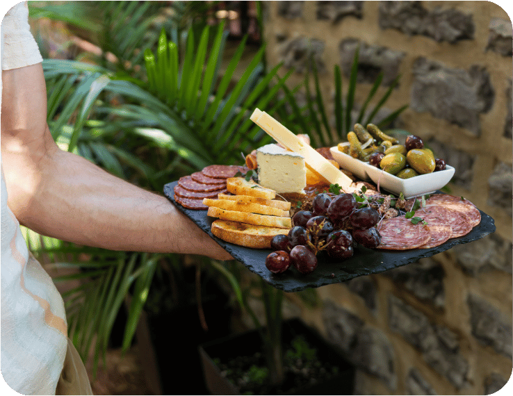 Planche de charcuterie et fromage